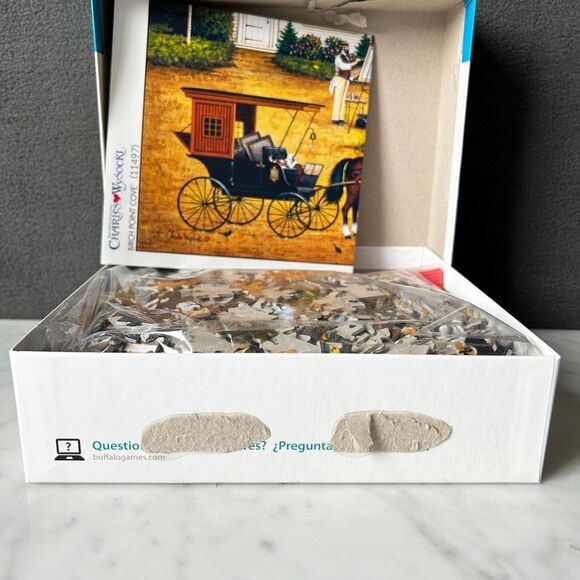 Birch Point Cove Charles Wysocki 1000 Piece Puzzle Buffalo Games - Complete - Picture 4 of 6